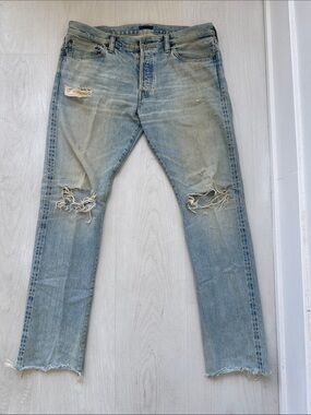 Simon Miller Light Blue Distressed Men’s Jeans